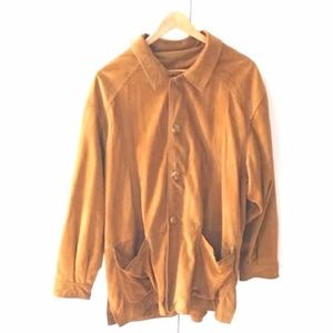 Men's Guy Laroche Tan Suede Duster Jacket Sz. 42
